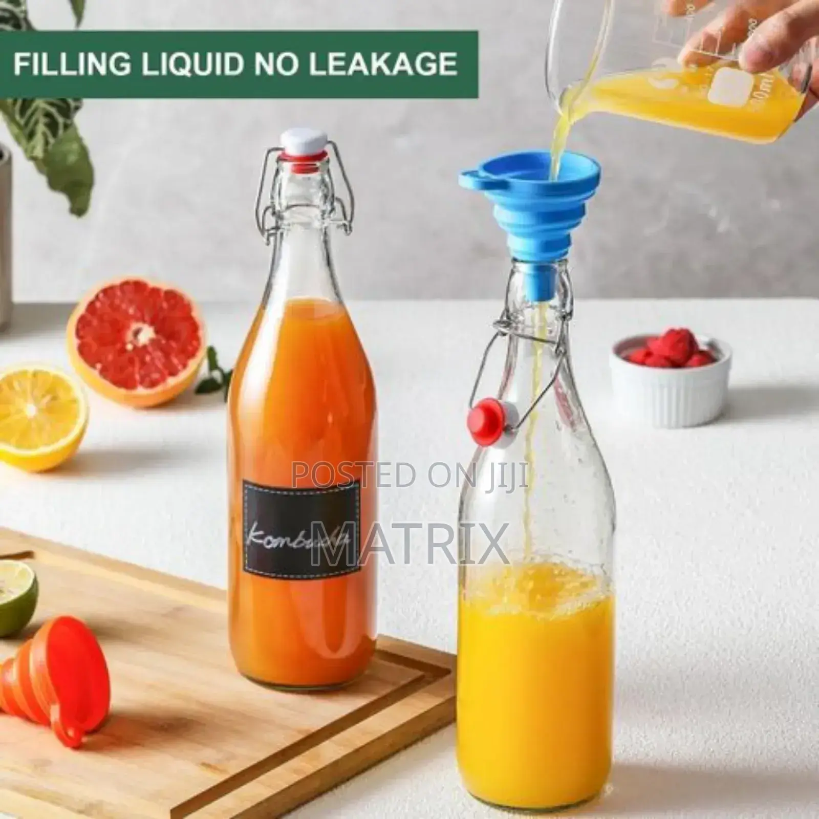 Clear Swing Glass Water Juice Bottle