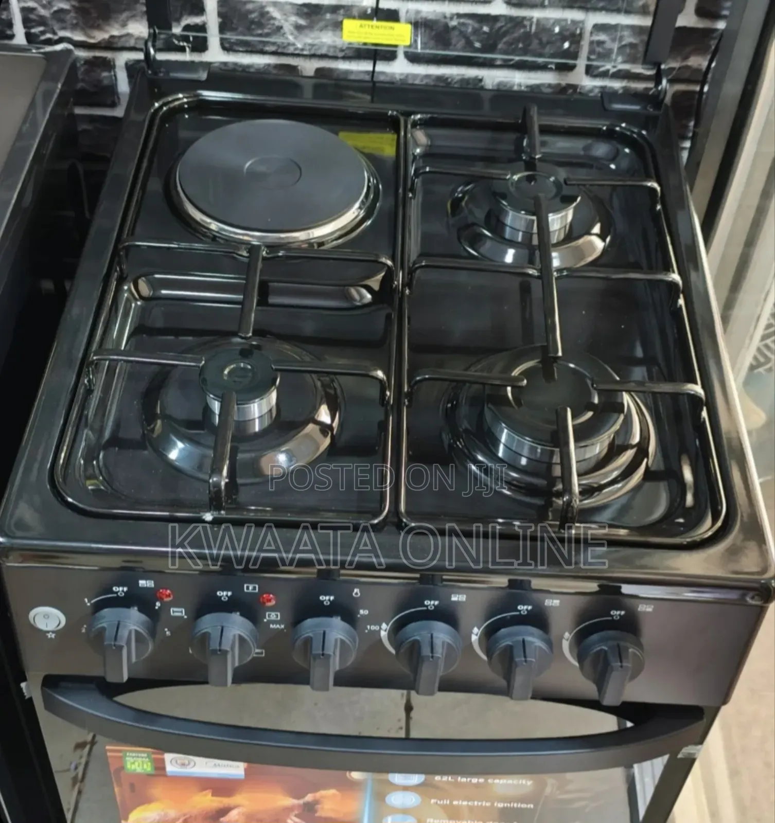 Midea 3gas + 1electric Free Standing Cooker With Oven(60x50)