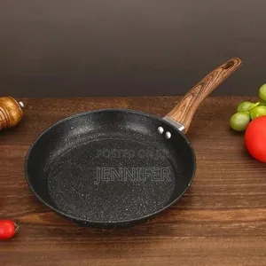 26cm Granite Eco Friendly Frying Pan With Wood Handle