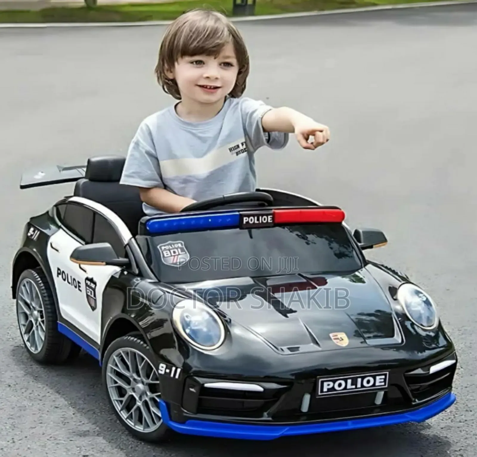 Strong Powerche Police Ride Kids Ride Car