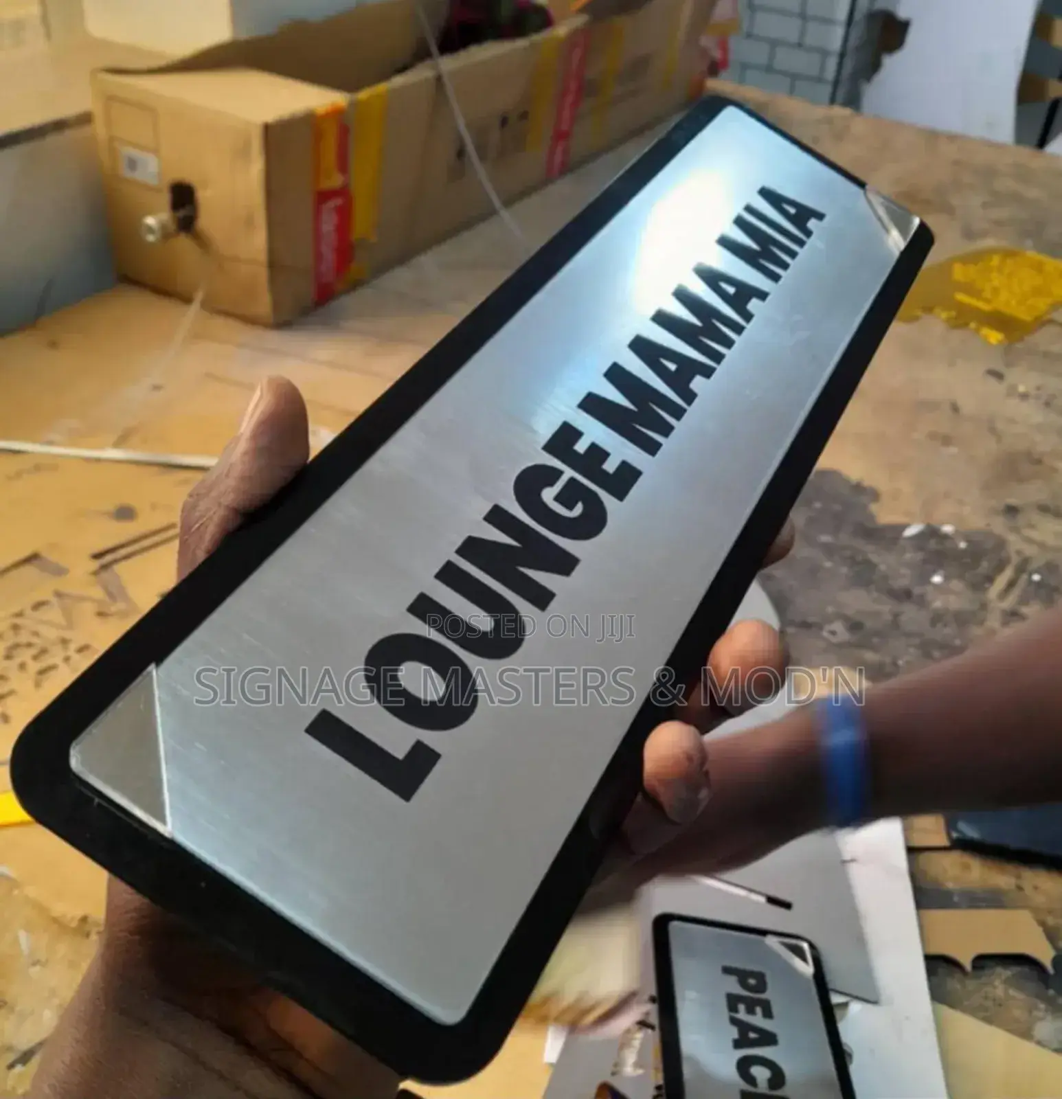 Silver Door Labels