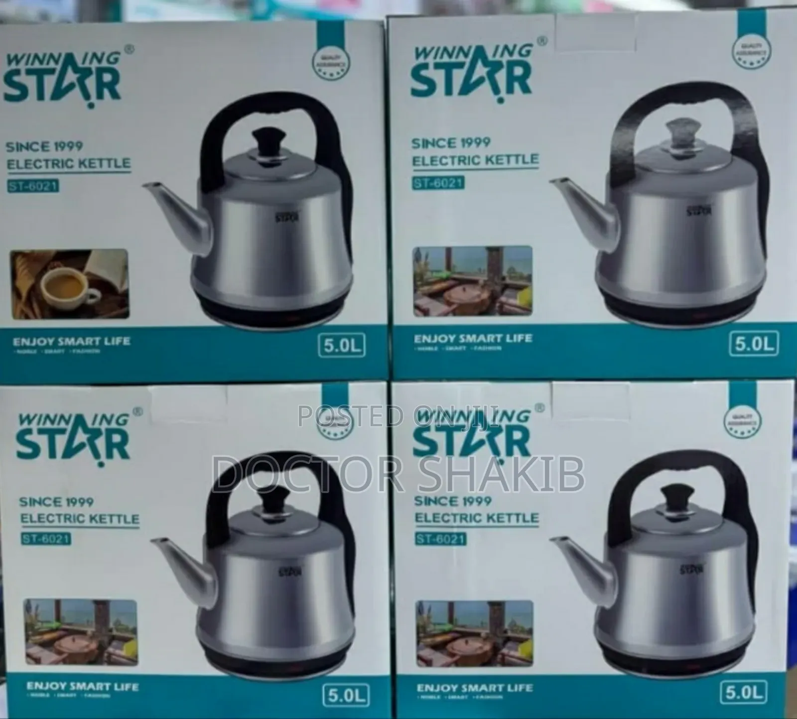Brand New Winningstar 5 Littre Electric Kettle – Silver