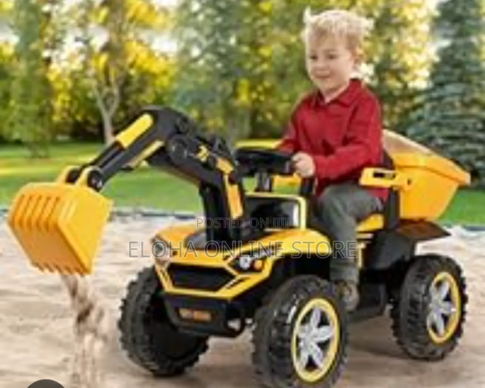 Kids' Electric Ride-on Excavator or Construction Vehicle