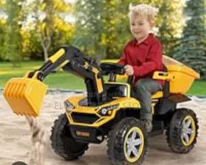 Kids' Electric Ride-on Excavator or Construction Vehicle
