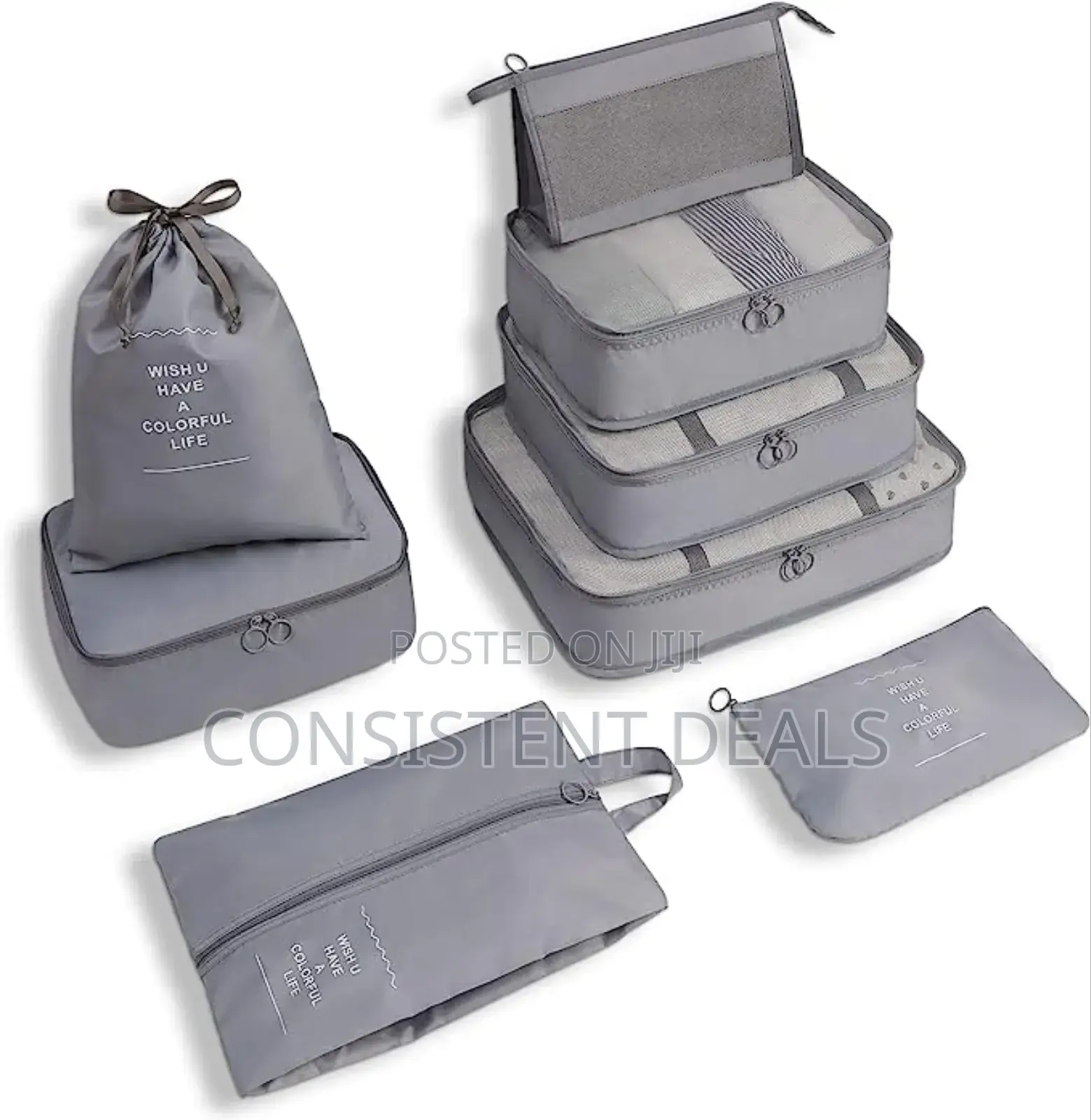 8pcs Clothes Travel Pack Cubes