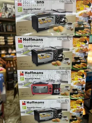 Hoffmans Hm-509 3-in-1 Breakfast Maker-13litres