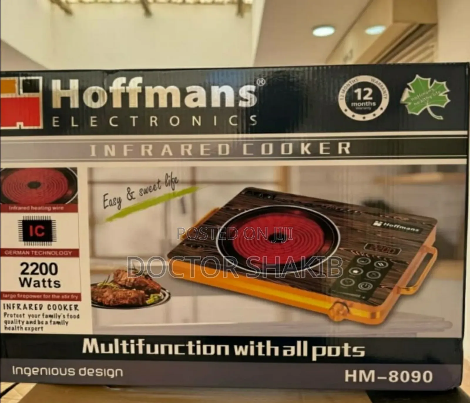 New Multifunctional Hoffmans 8090 Low Power Infrared Cooker