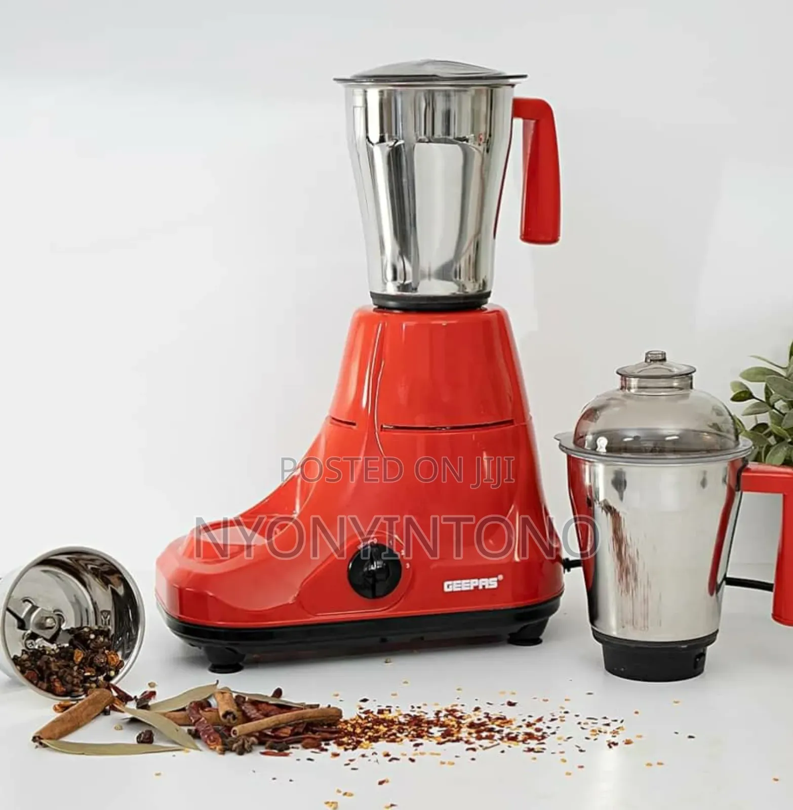 Geepas 3 In1 Stainless Steel Blender Mixer Grinder