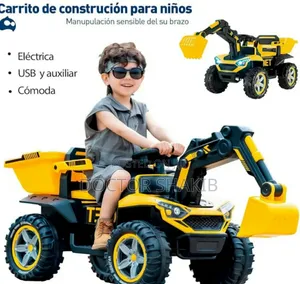 New Kids' Electric Ride-on Excavator or Construction Vehicle