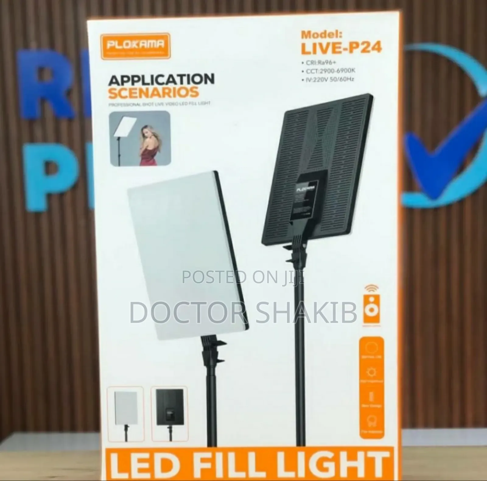 Plokama 19"Live-P19 Led Fill Light Panel With Remote Control