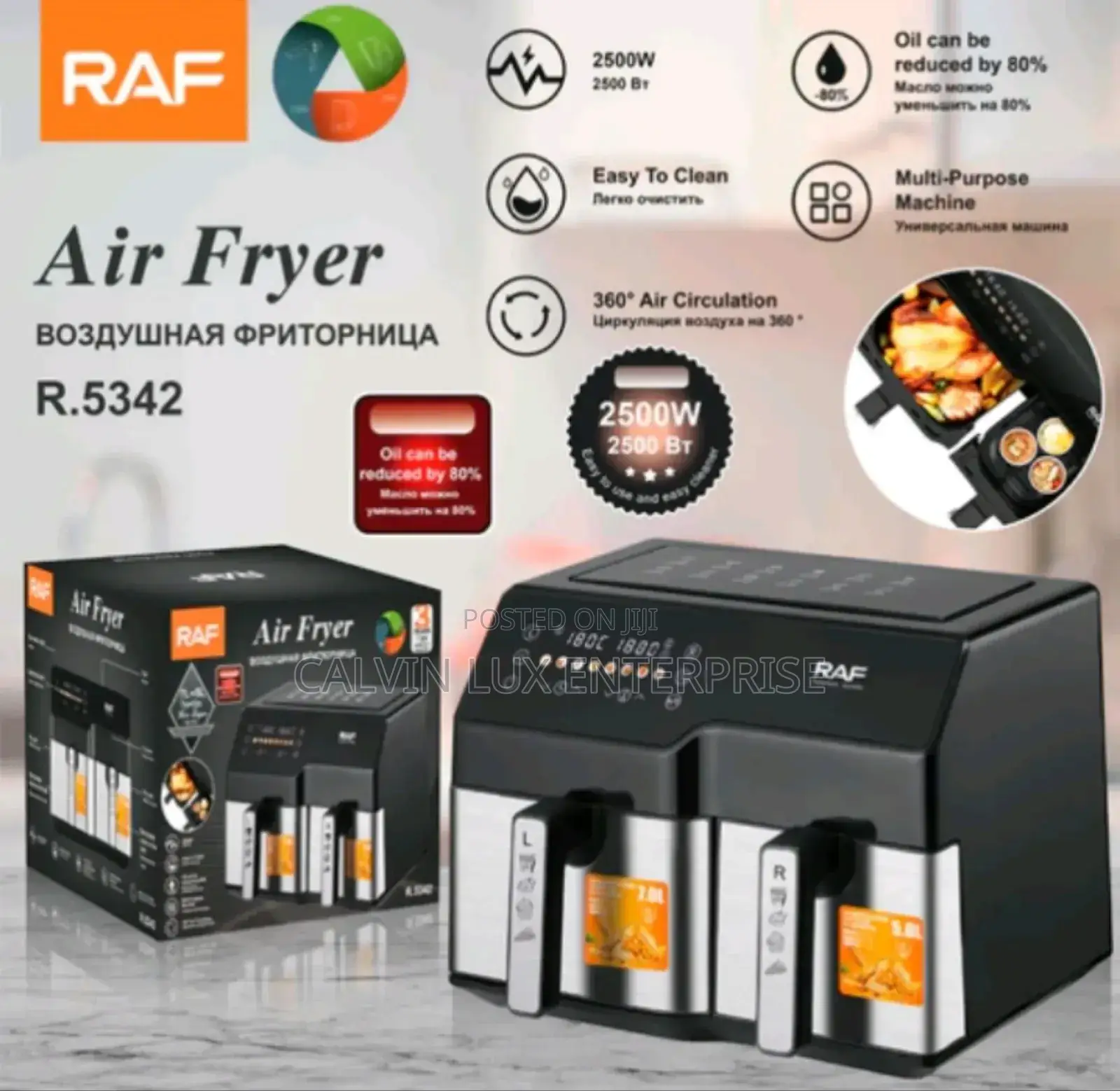 Air Fryer Double 8 Liter