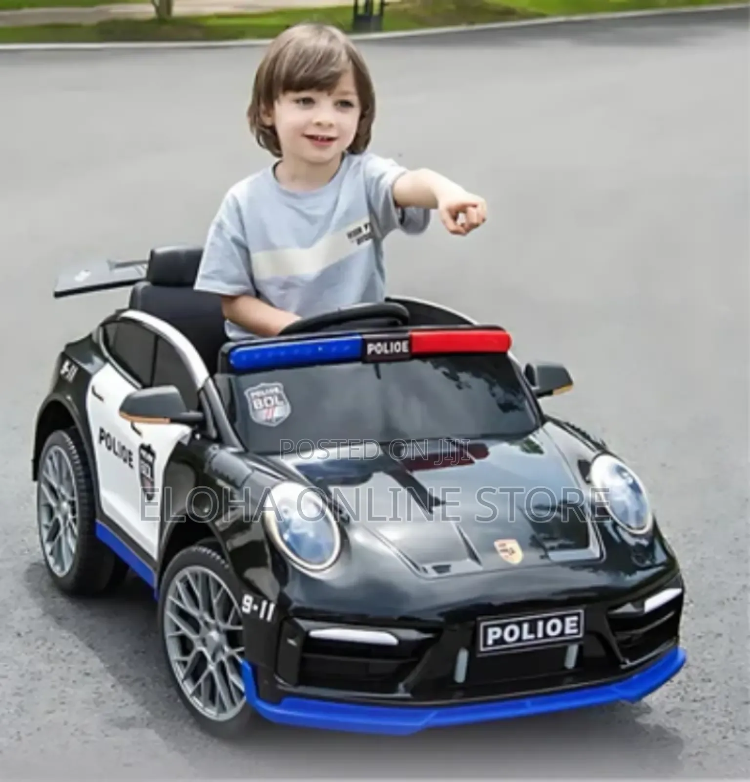 Unique Powerche Police Ride Kids Ride Car