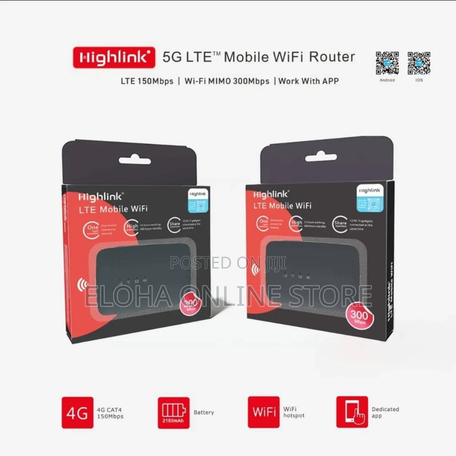 Highlink Lte Cat4 Mobile Wifi Router