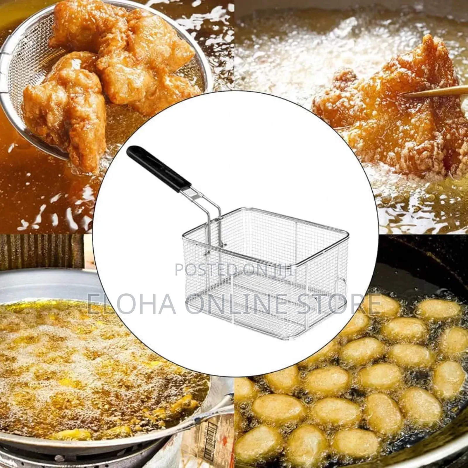 6 Litres Stainless Steel Deep Frying Basket