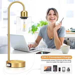 3-Ways Dimmable Gold Table Lamp