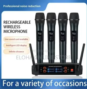 4 Piece Wireless Vocal Microphone Set