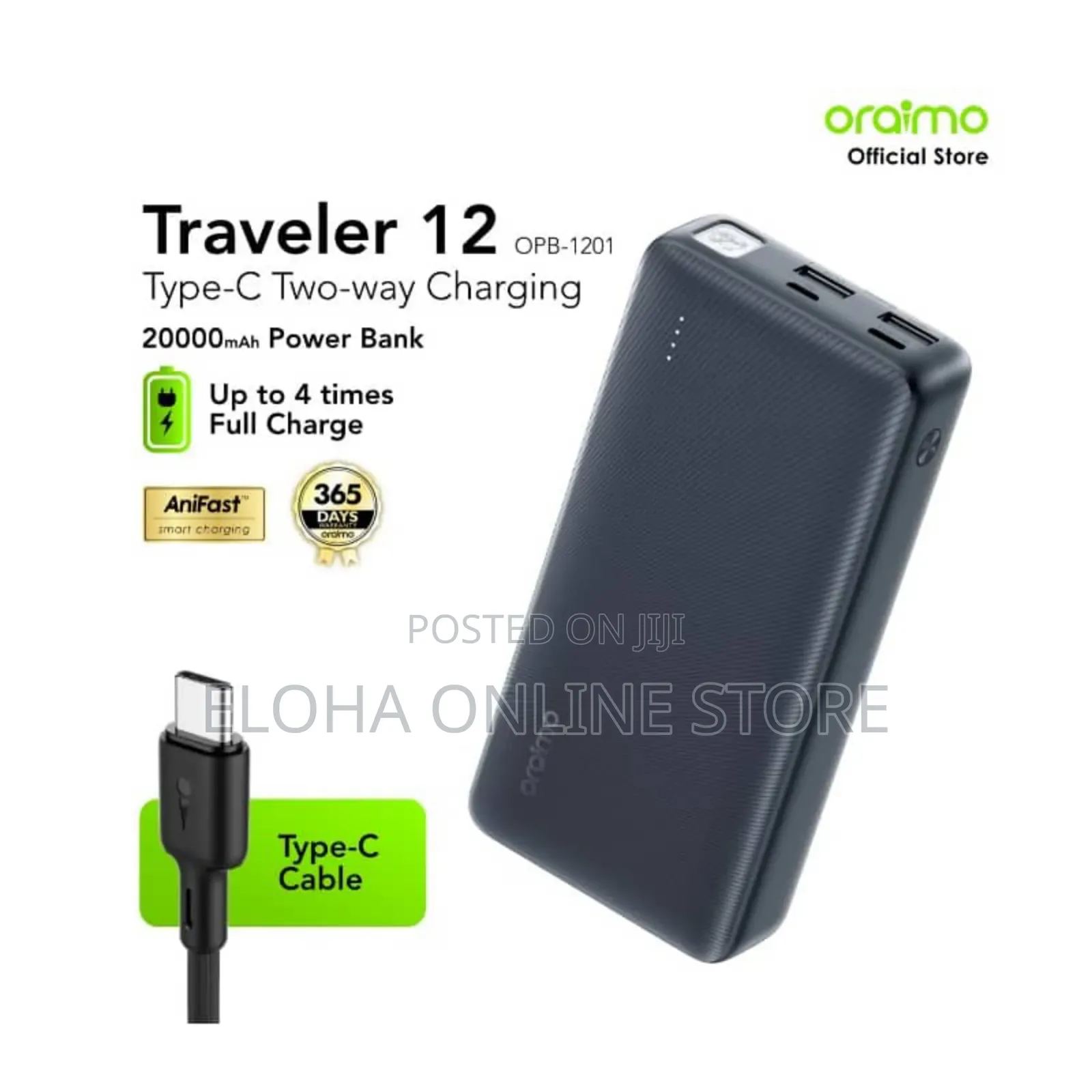 Oraimo Traveler 12 20000mah 12w Power Bank