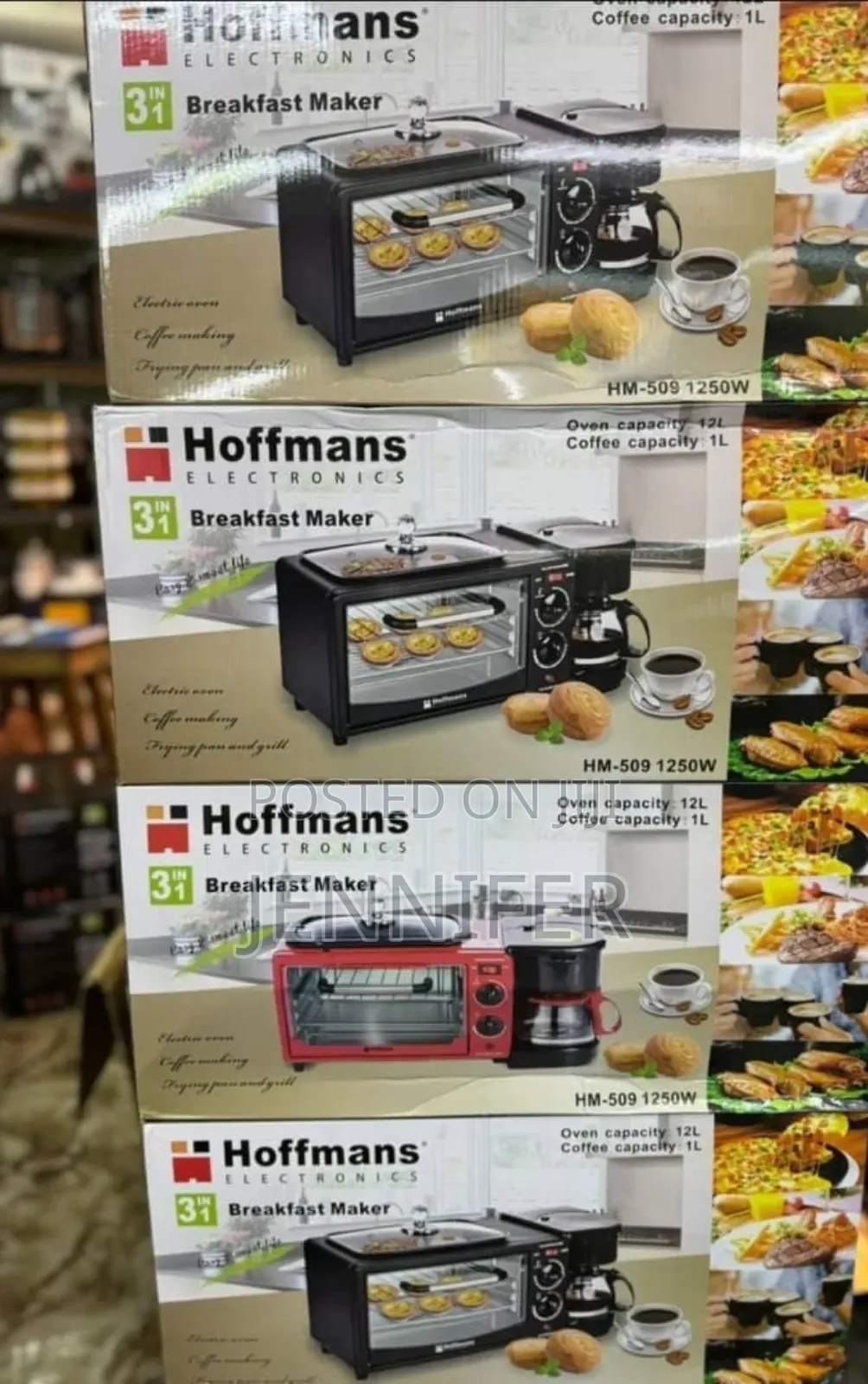 Hoffmans Hm-509 3-in-1 Breakfast Maker-13litres