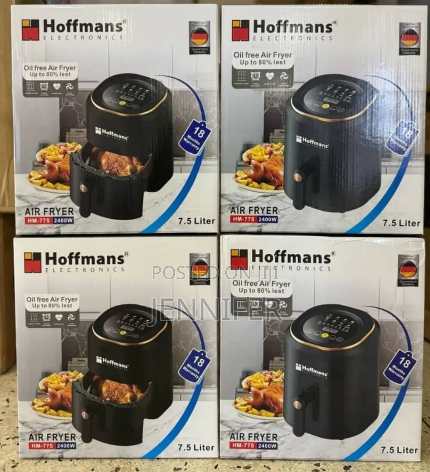 Hoffmans Electronics Hm-775 Air Fryers 2400w