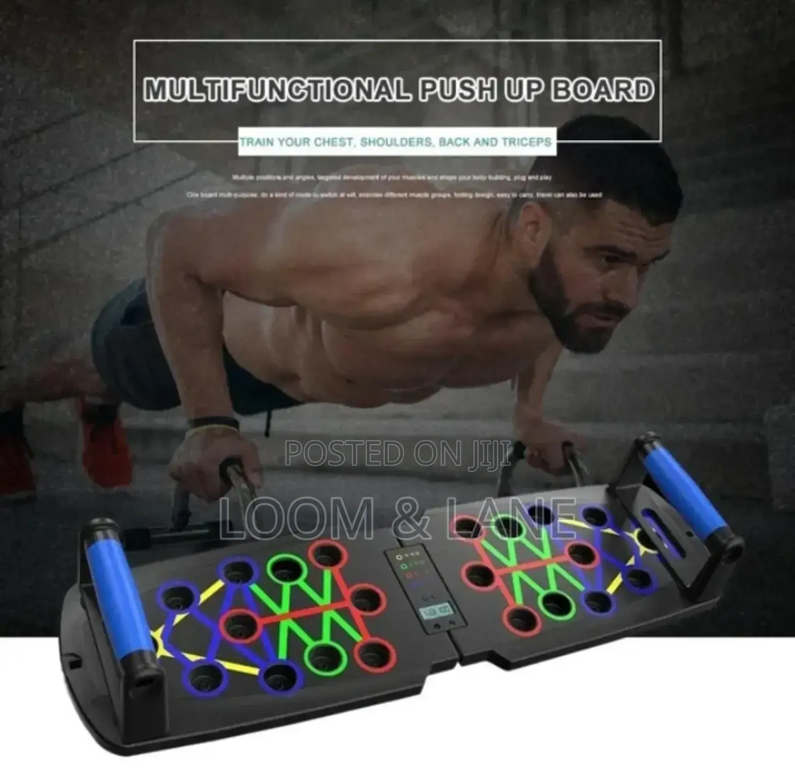 Foldable Push Up Board With Handles for Complete Body Workou