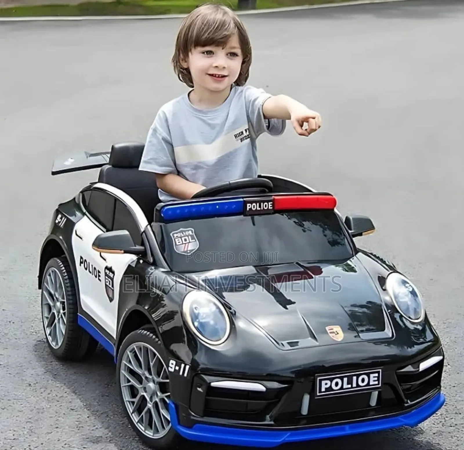 Powerche Police Ride Kids Ride Car