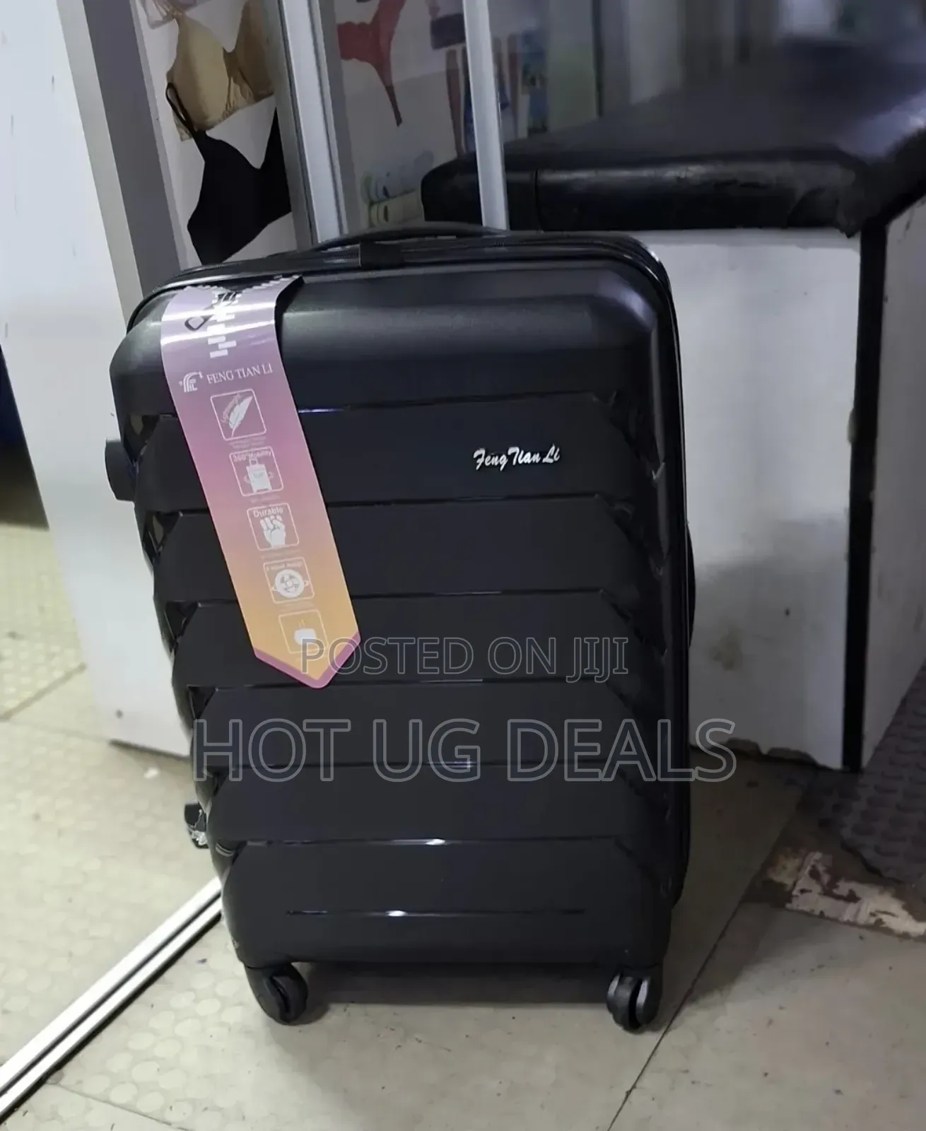 3 Pieces Set Of Waterproof Rubber Travel Suitcases- Vary