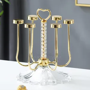 Gold/Silver Upside-Down Glass Holder
