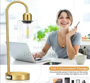 Photo - Luxurious 3-Ways Dimmable Gold Table Lamp