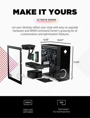 Desktop Computer HP Omen 30L 36GB Intel Core I9 SSHD+SSD 1T