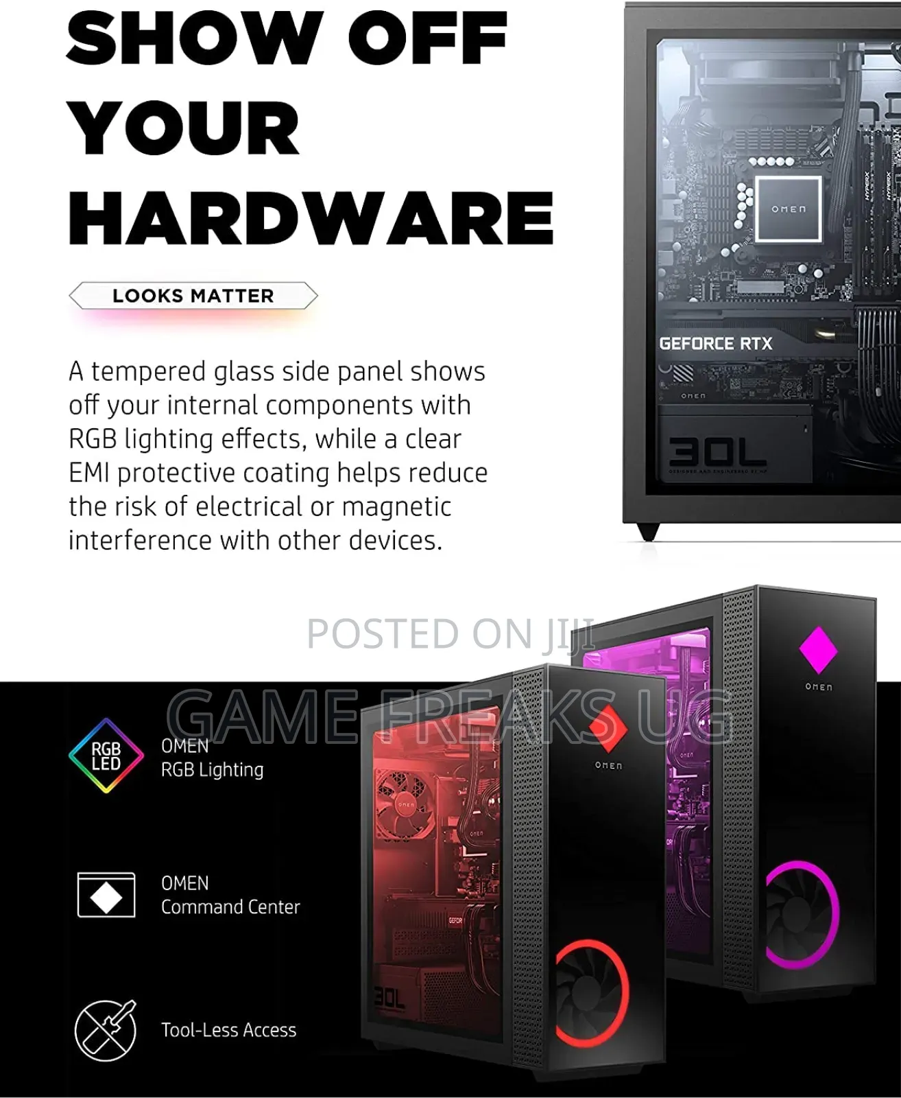 Desktop Computer HP Omen 30L 36GB Intel Core I9 SSHD+SSD 1T