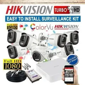 7 Cameras 8 Channel DVR Hik Vision CCTV Camera Kit Wenk
