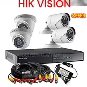 4 Channel CCTV Camera Kit Hik Vision Yuho