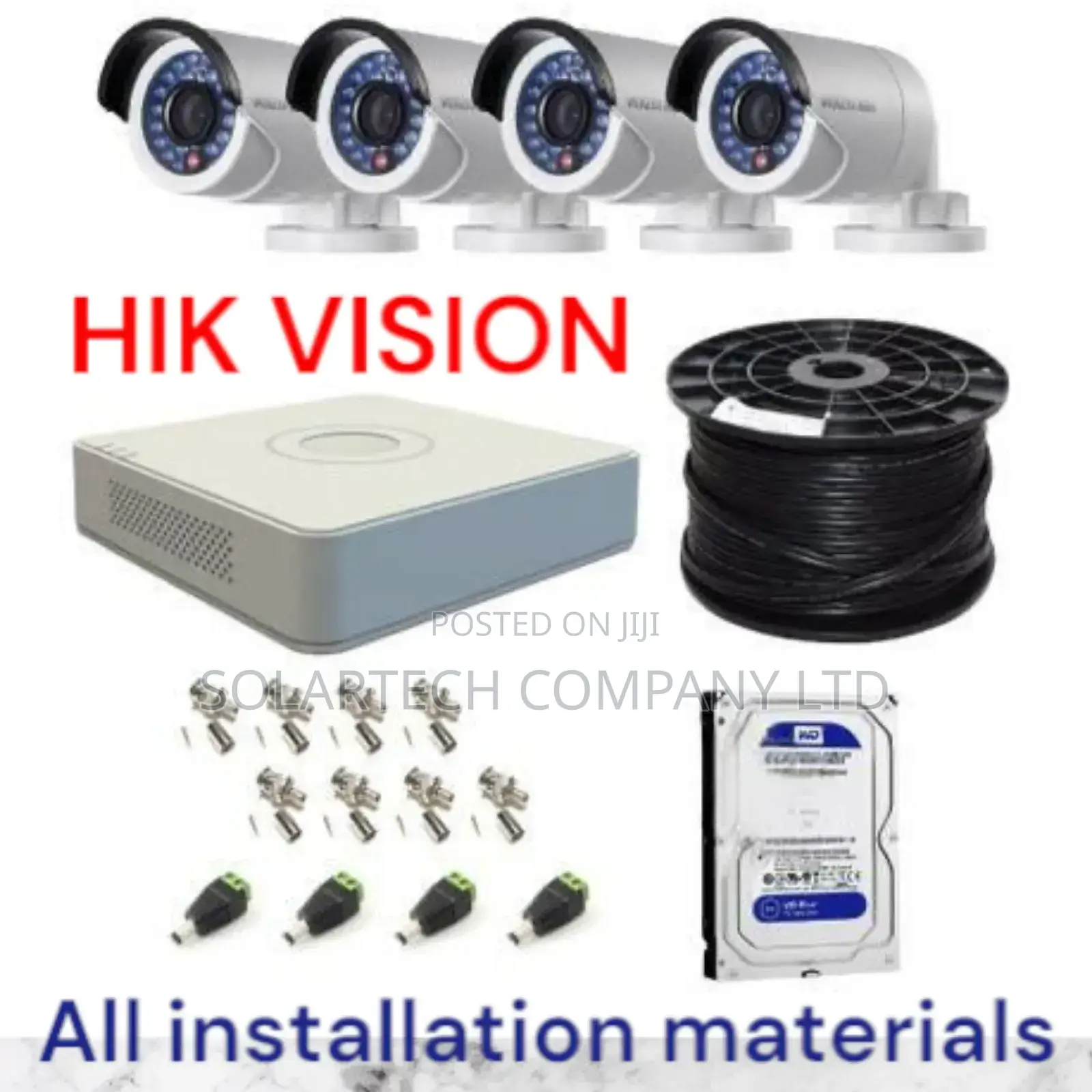 4 Channel CCTV Hik Vision Kit/ Full Color Cameras Juko