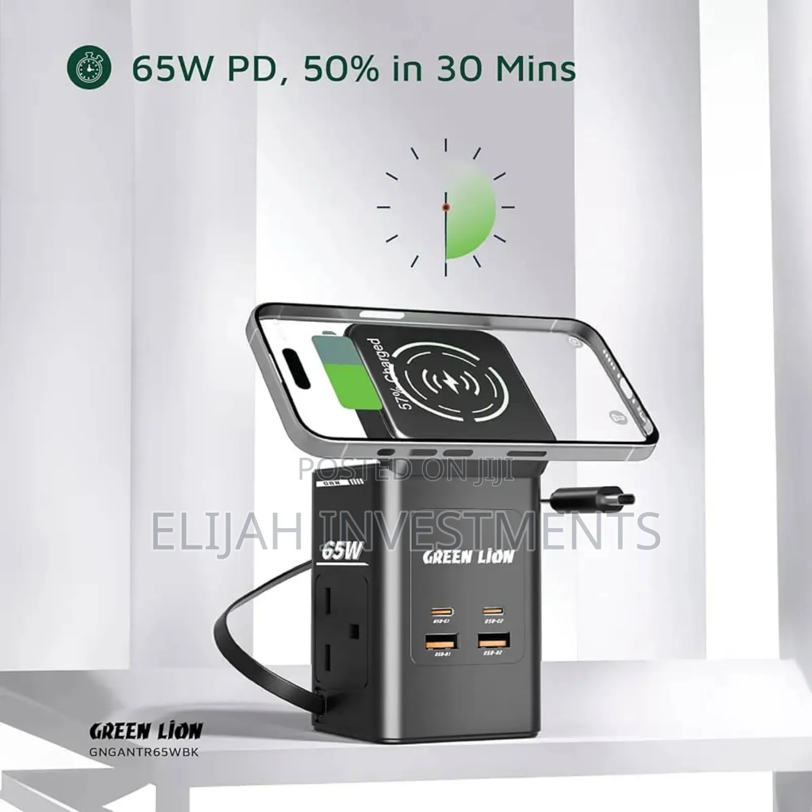 Green Lion 8-in-1 Power Station Travel Adapter