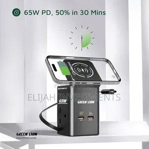 Green Lion 8-in-1 Power Station Travel Adapter
