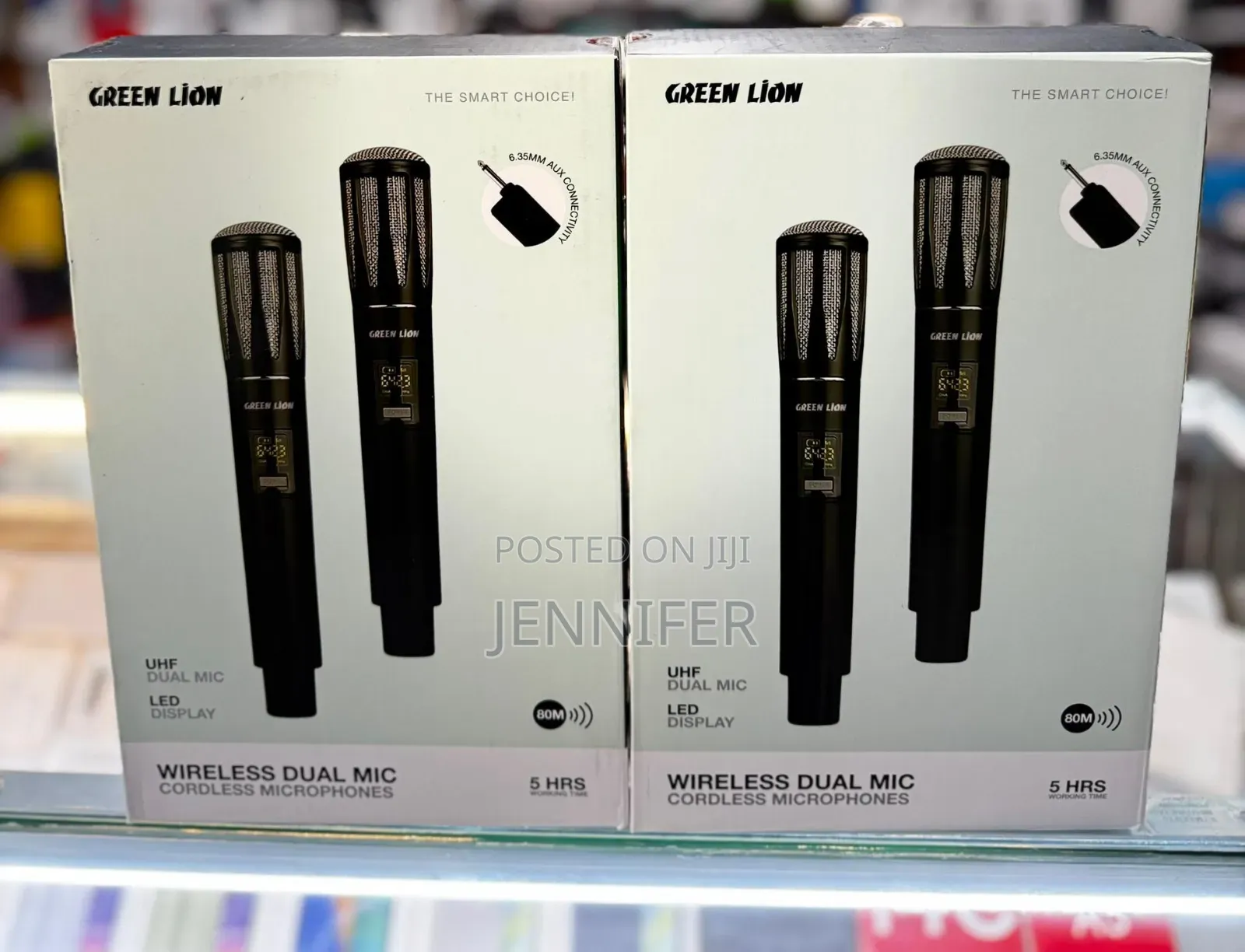 Green Lion Wireless Dual Mic Cordless Microphon