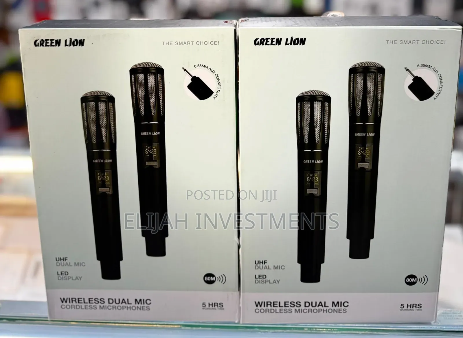 Green Lion Wireless Dual Mic Cordless Microphon