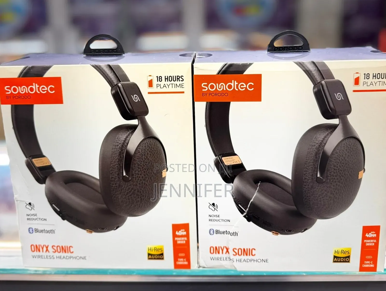 Porodo Soundtec Onyx Sonic Wireless Headphones