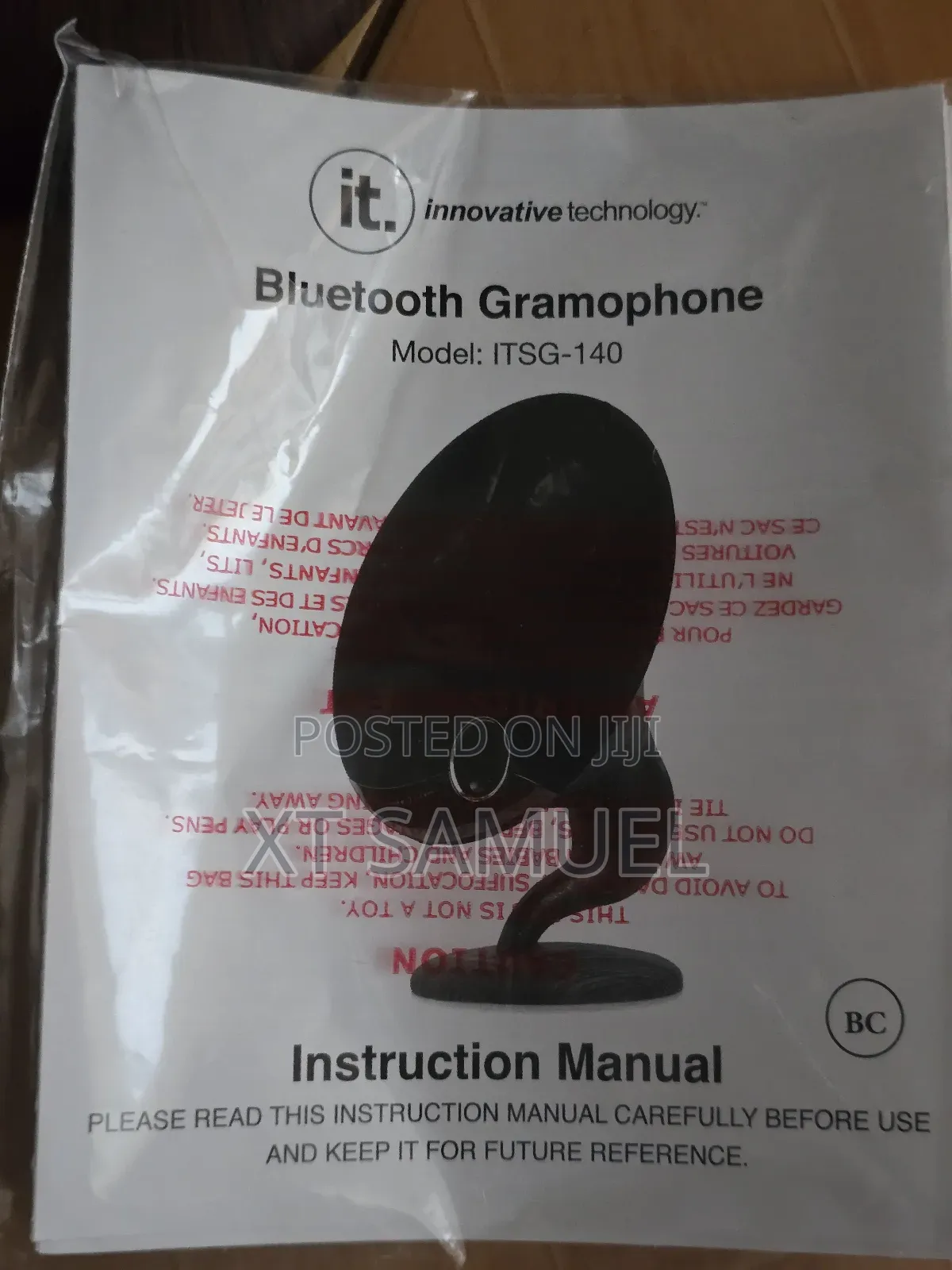 Bluetooth Rechargeable Gramophone Retro Design