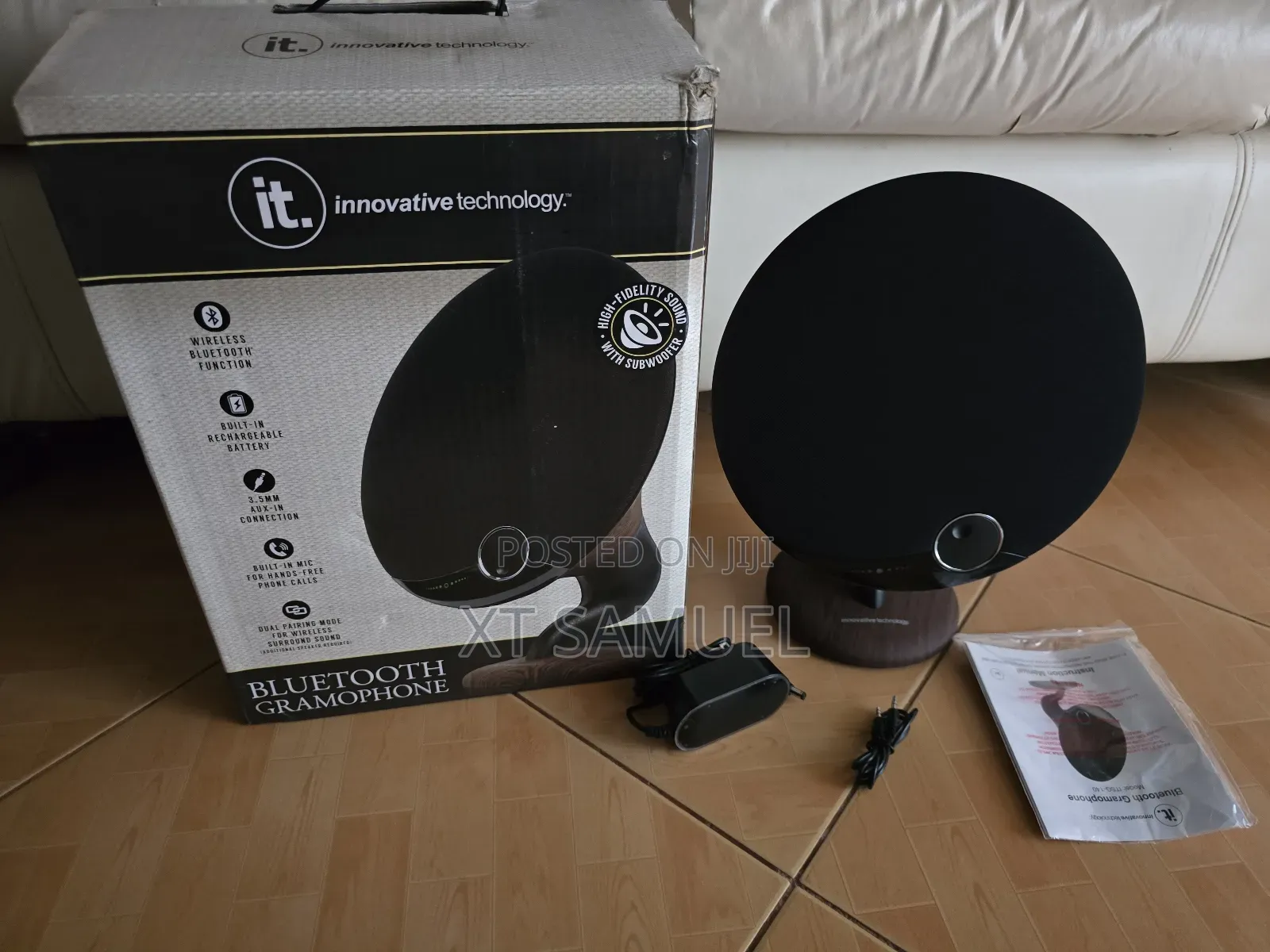 Bluetooth Rechargeable Gramophone Retro Design
