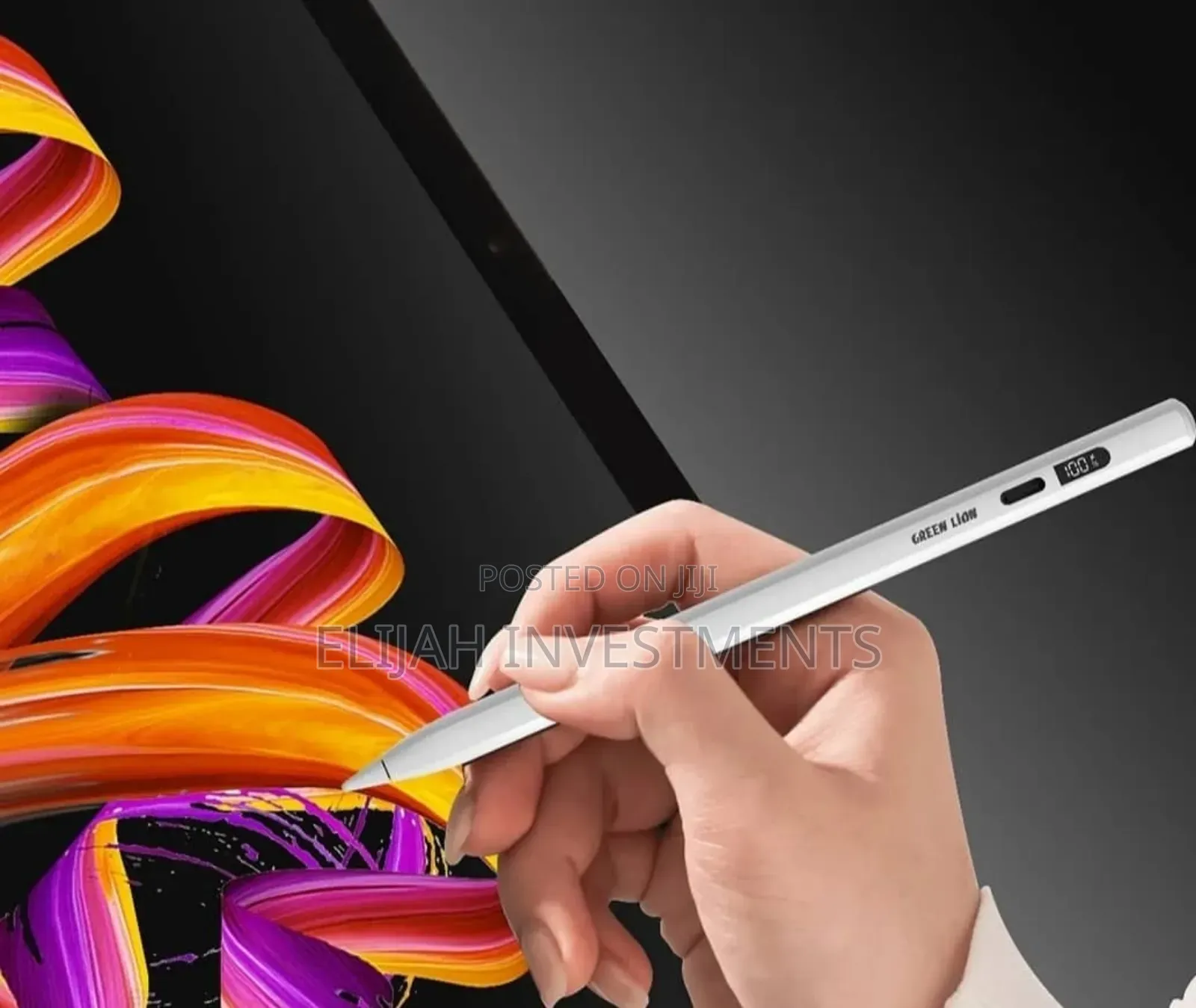 Green Lion Find My Stylus Pencil White