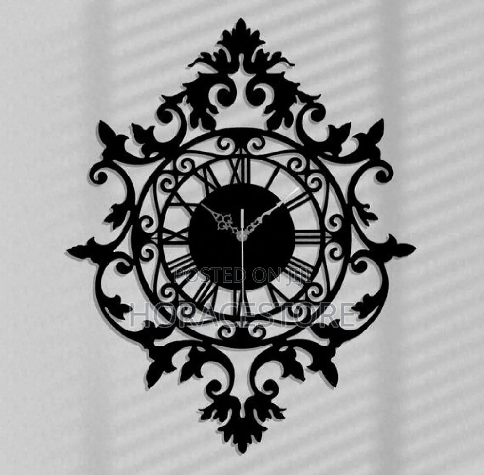 Large Metallic Wall Clock