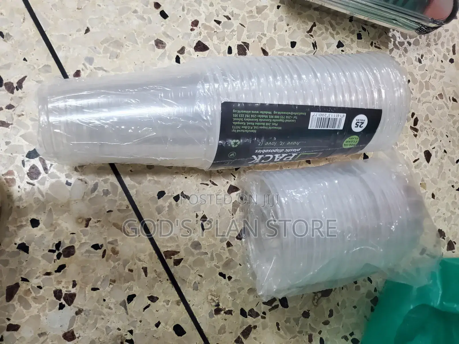 400mls Disposable Glasses 25pcs Pack With Covers