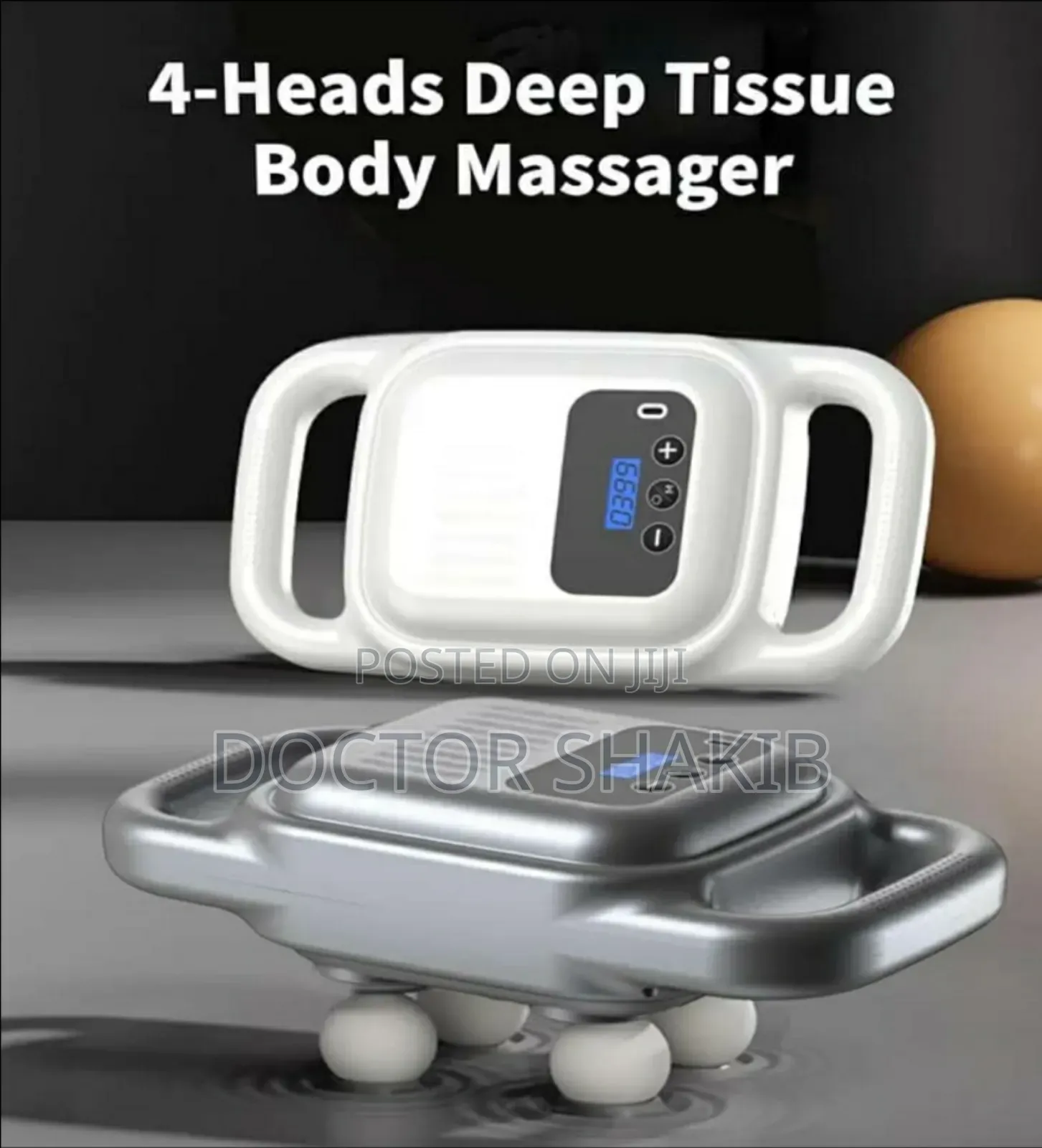 New 4 Head Massager, Deep Tissue Massage Gun
