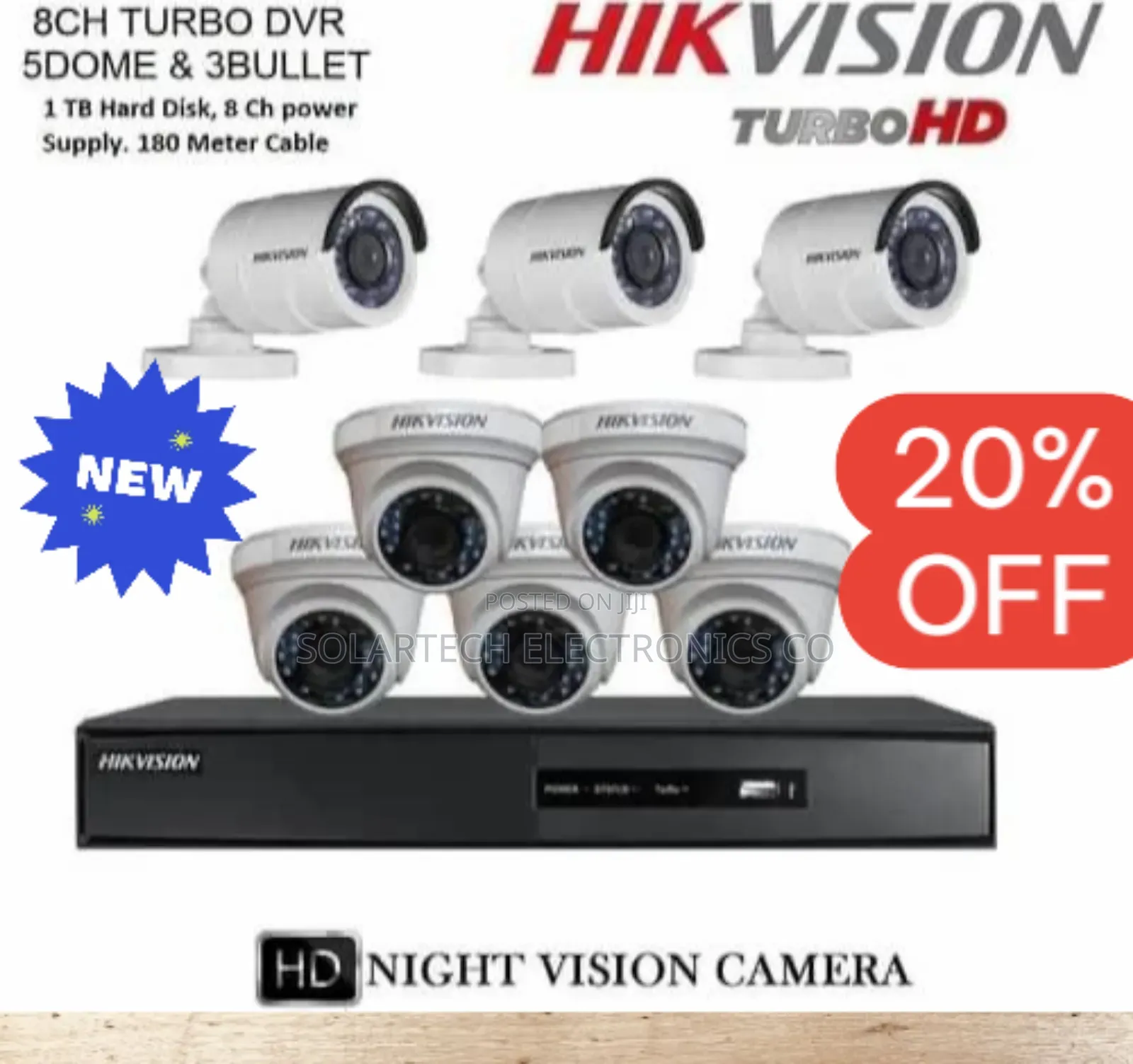 8 Channel CCTV Hik Vision System / Watchpoint Kit