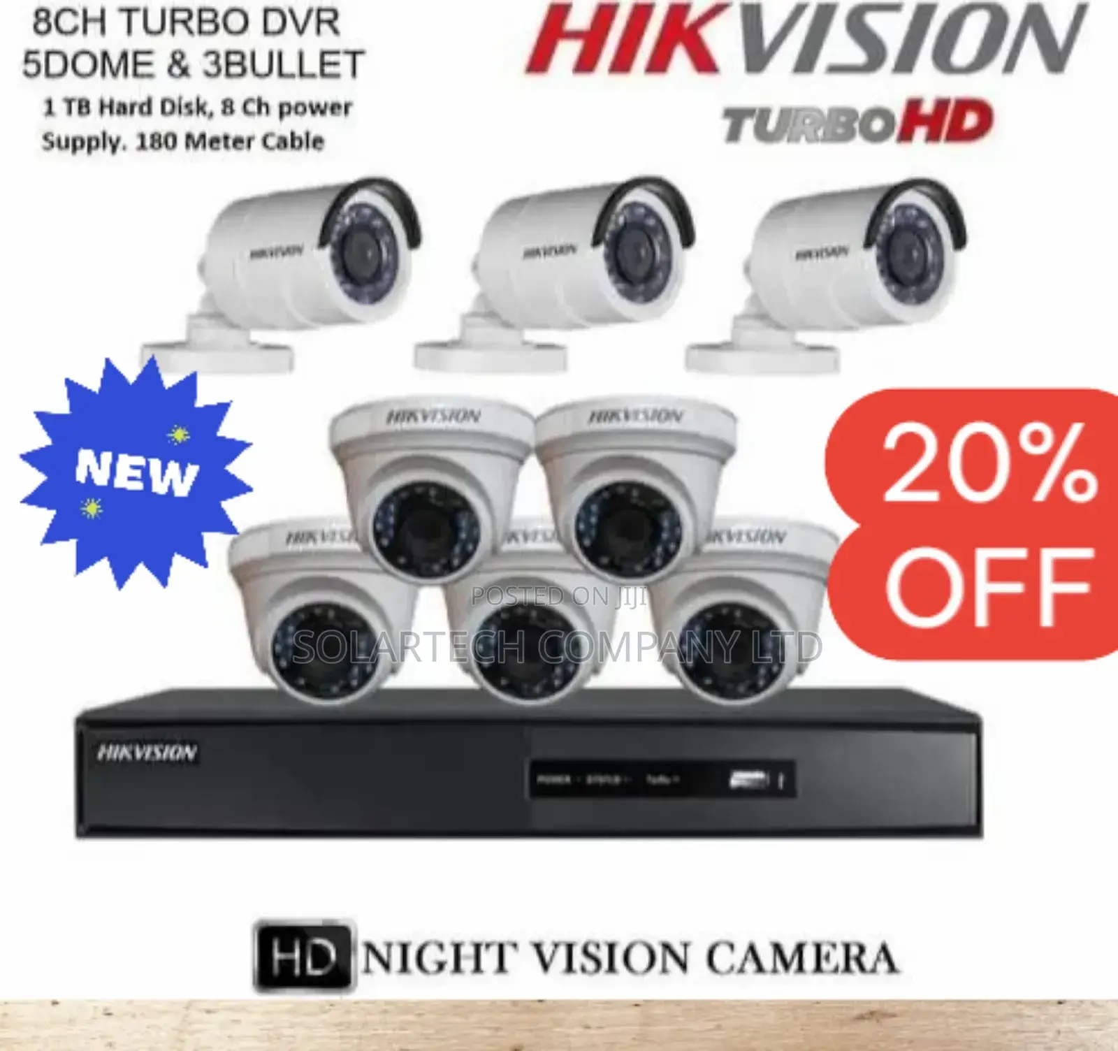8 Channel CCTV Hik Vision System / Watchpoint Kit