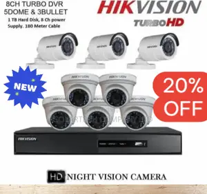 8 Channel CCTV Hik Vision System / Watchpoint Kit