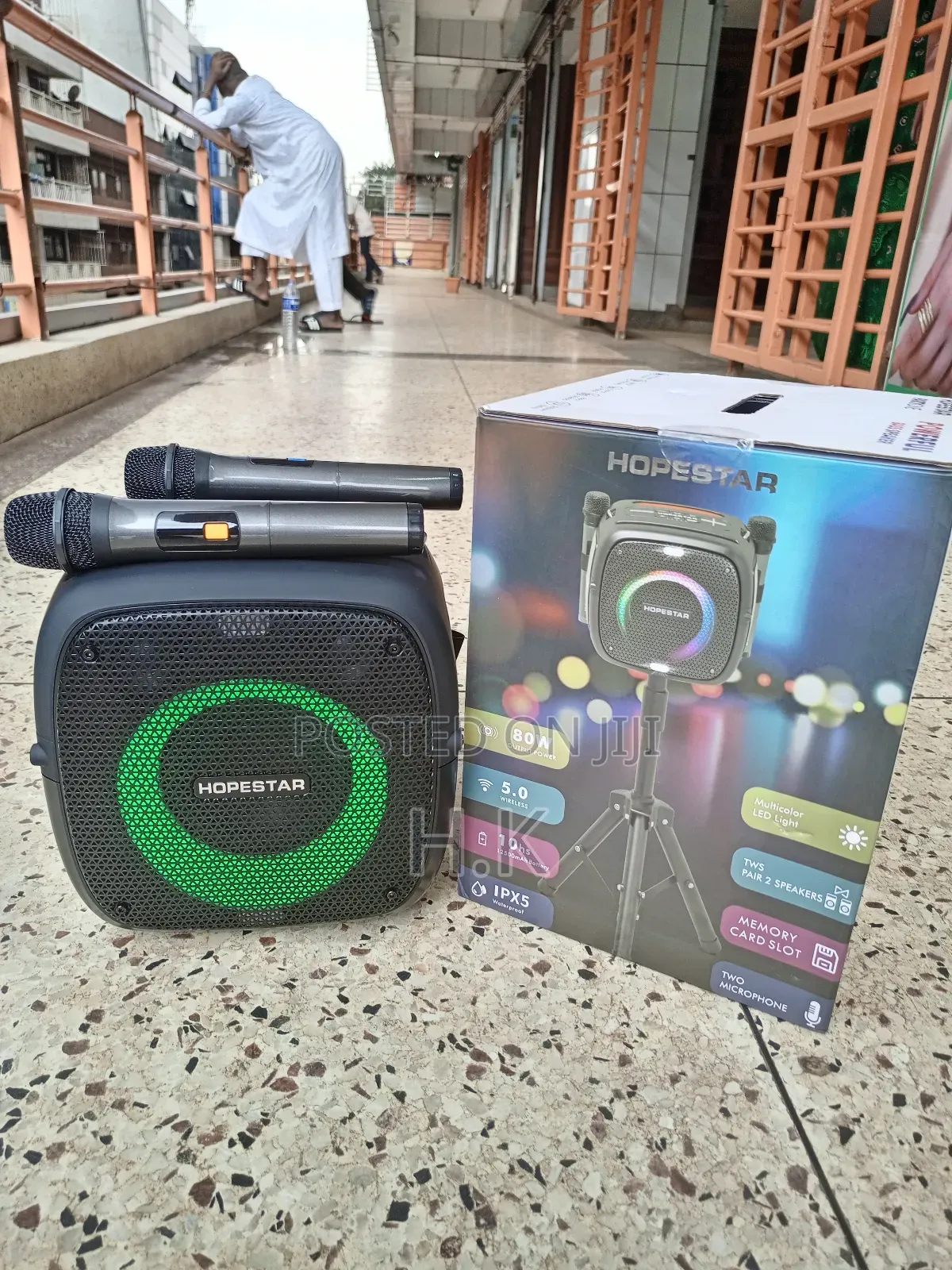 Party One 80w RGB Lighting Wireless Bluetooth Speaker.
