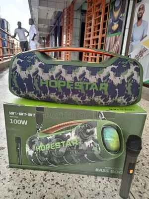 Hopestar A60 100w Portable Rechargeable Bluetooth Speaker.