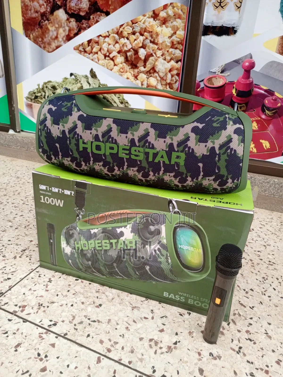 Hopestar A60 100w Portable Rechargeable Bluetooth Speaker.